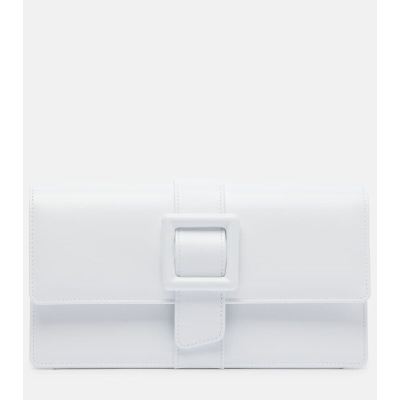 Manolo Blahnik Maygot leather clutch