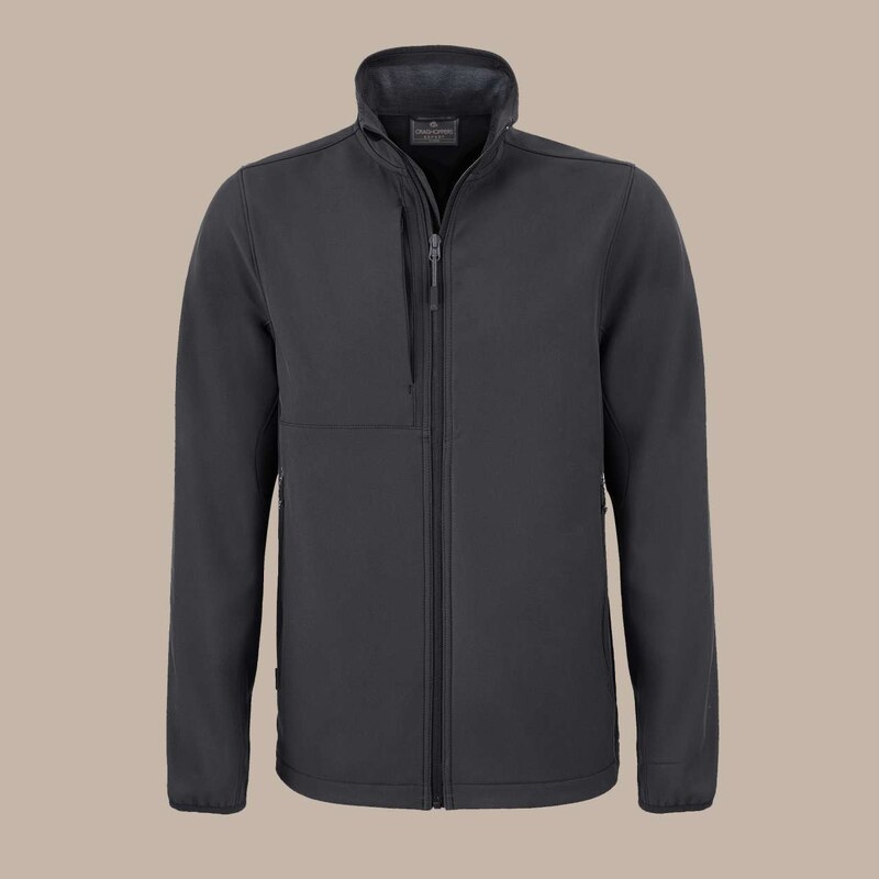 Craghoppers EXPERT MENS BASECAMP SOFTSHELL JACKET Carbon Grey –
