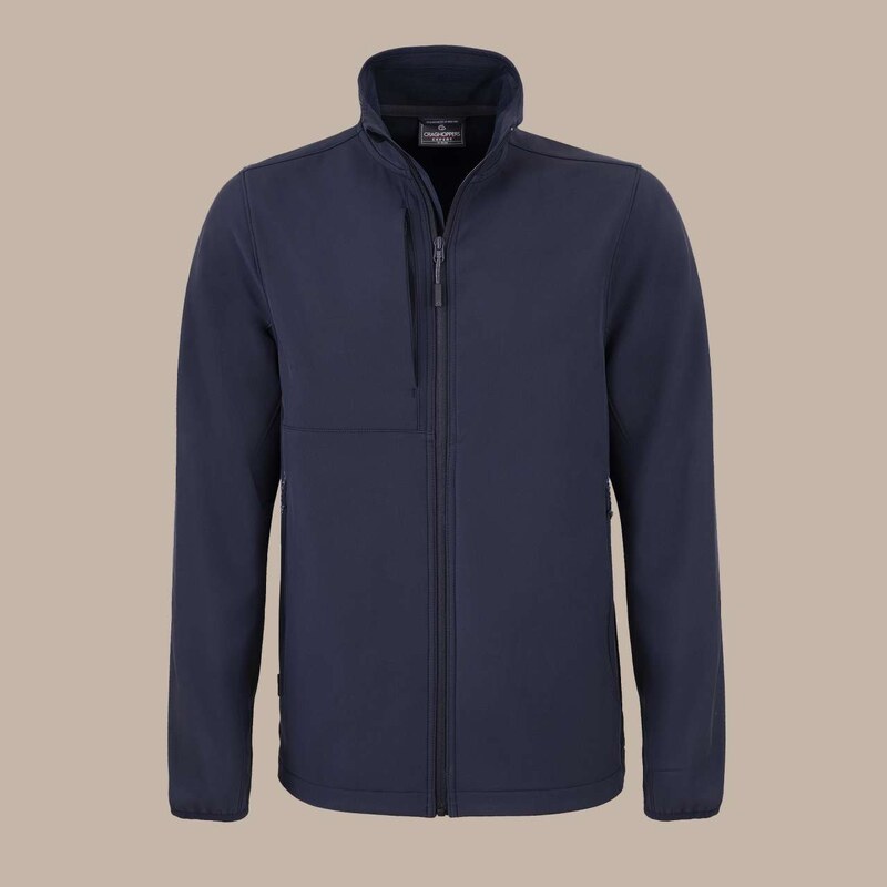 Craghoppers EXPERT MENS BASECAMP SOFTSHELL JACKET Carbon Grey –