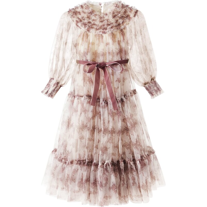 Cera Una Volta Domenica toile de jouy tulle dress