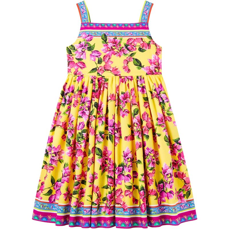 Dolce&Gabbana Kids Taormina floral cotton dress