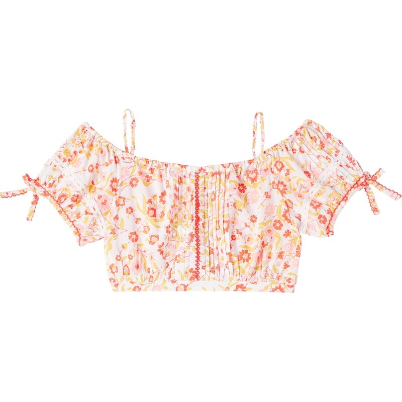 Poupette St Barth Kids Bonny floral crop top
