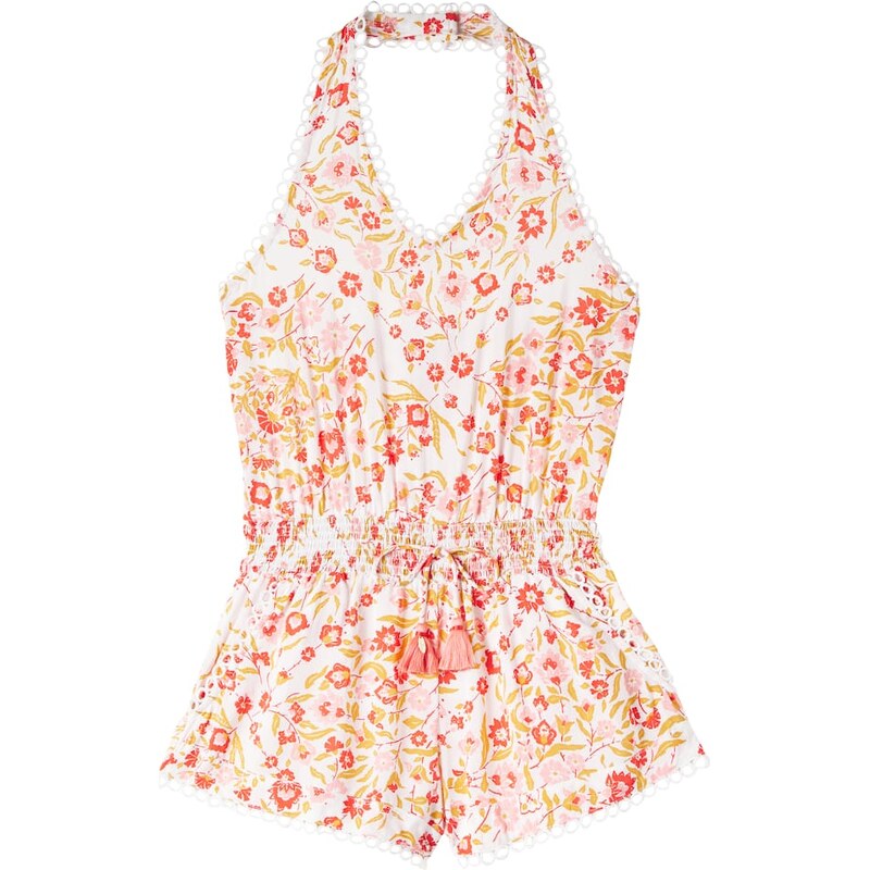 Poupette St Barth Kids Beth floral playsuit