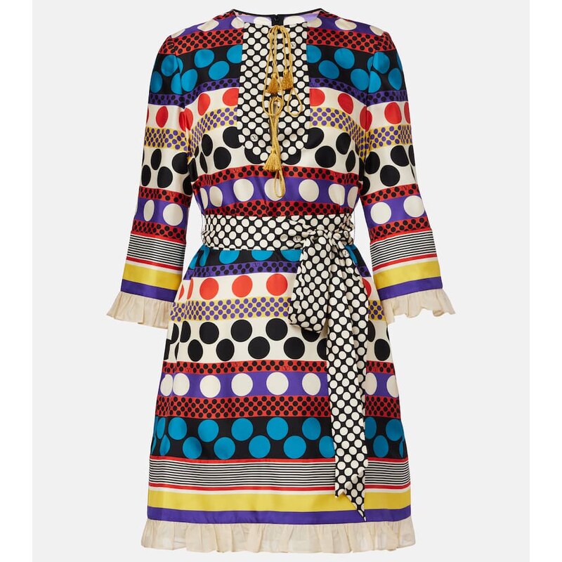 Valentino Escape polka-dot silk minidress