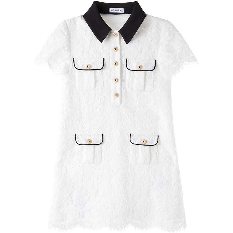Self-Portrait Kids Lace shirt dress
