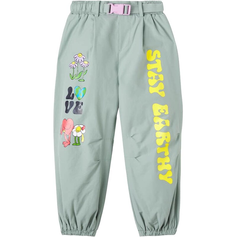 Stella McCartney Kids Printed cotton-blend pants