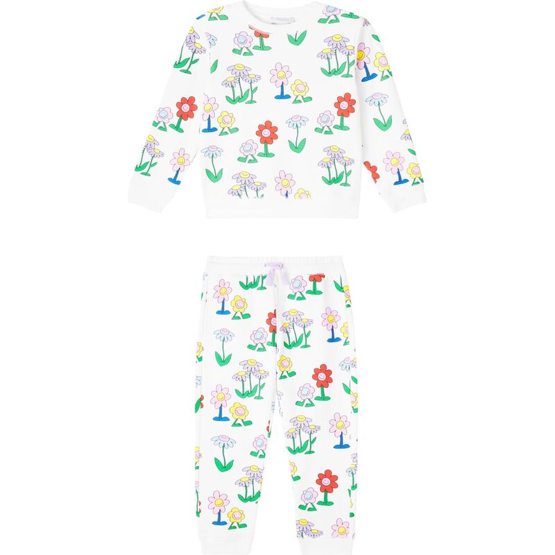 Stella McCartney Kids Printed sweatshirt and sweatpants set