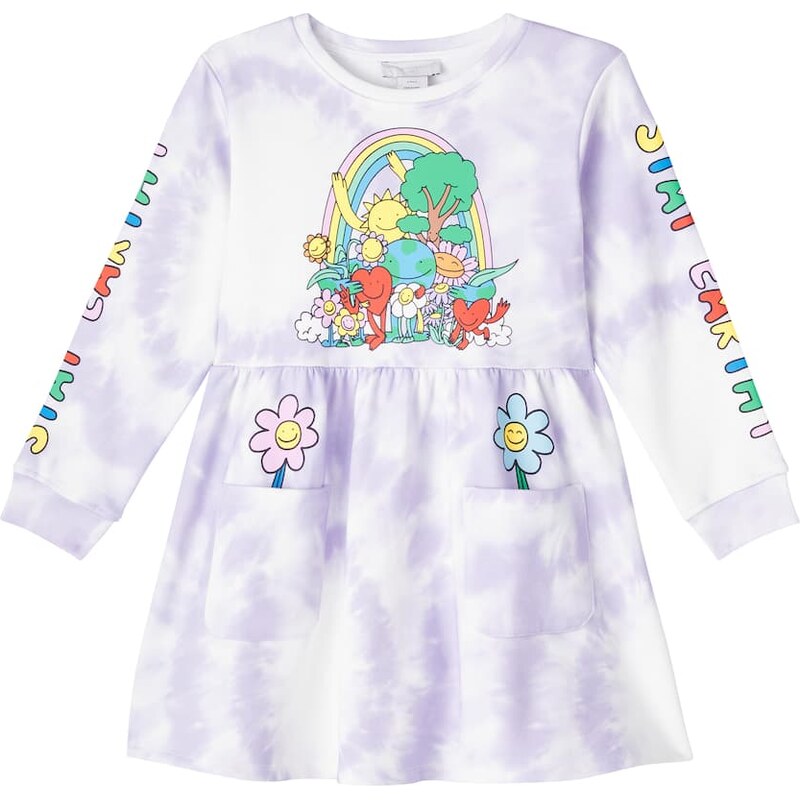 Stella McCartney Kids Tie-dye cotton jersey dress
