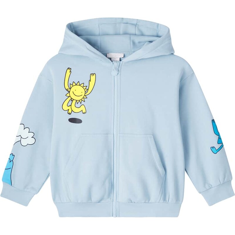 Stella McCartney Kids Printed cotton jersey hoodie
