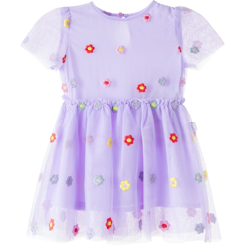 Stella McCartney Kids Baby embroidered floral tulle dress