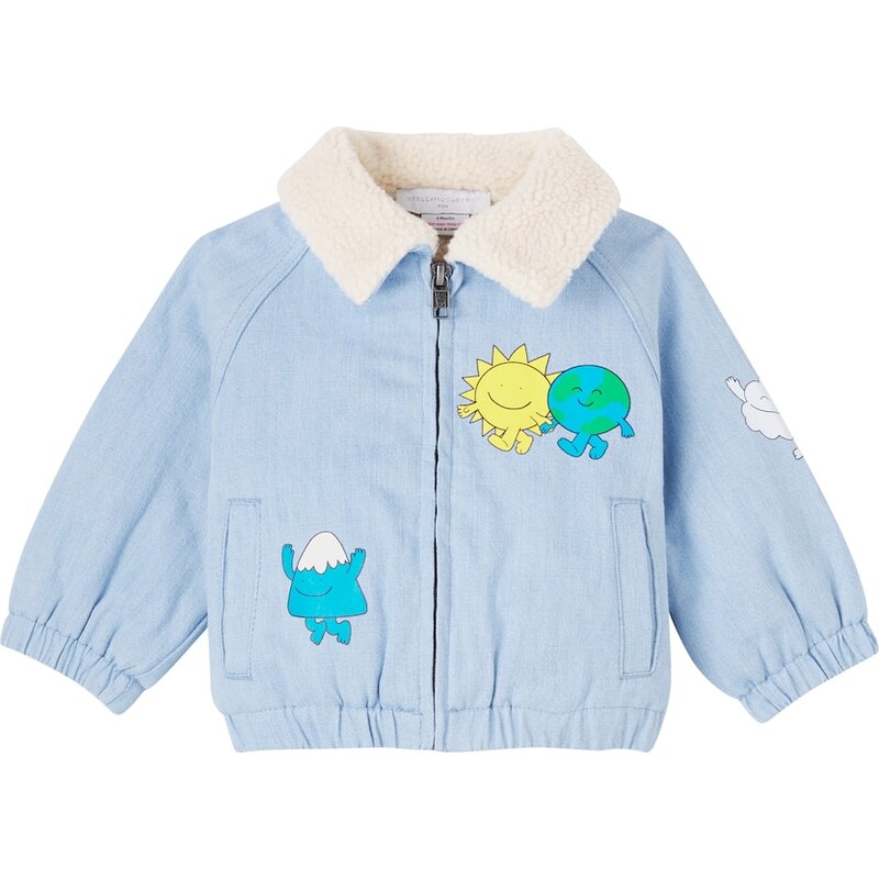 Stella McCartney Kids Baby printed denim jacket