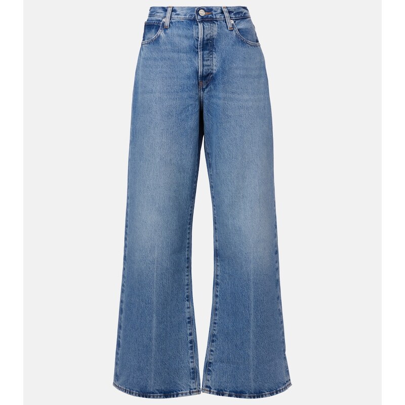 Frame Loose mid-rise wide-leg jeans
