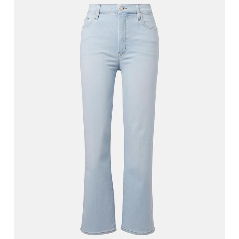 Frame Le Sleek high-rise straight jeans