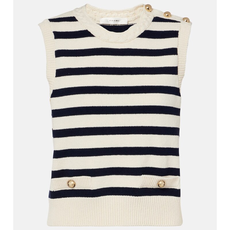 Frame The Harbor cotton-blend sweater vest