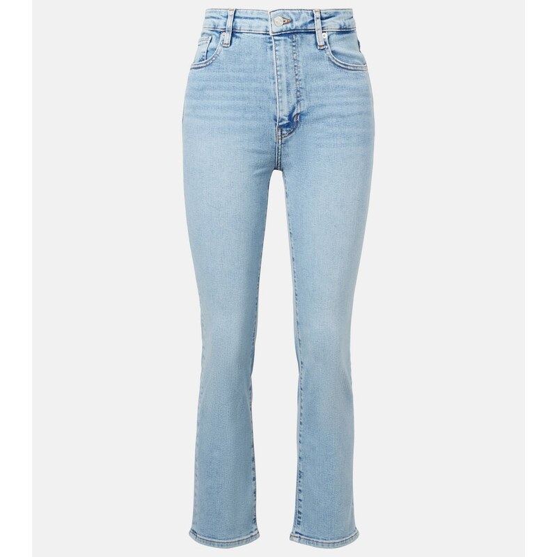 Frame Pencil Crop high-rise straight jeans
