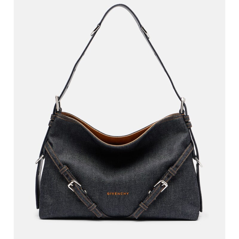 Givenchy Voyou Medium denim shoulder bag