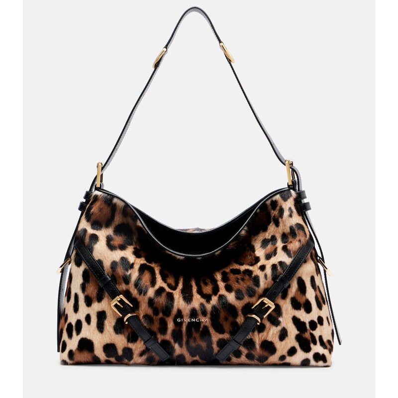 Givenchy Voyou Medium leopard-print shoulder bag
