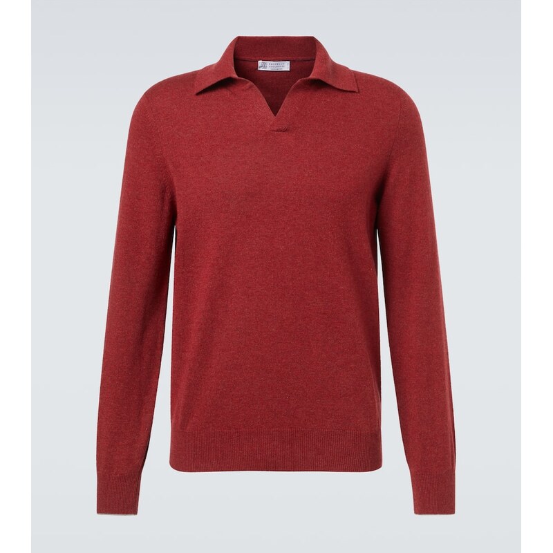Brunello Cucinelli Cashmere polo sweater
