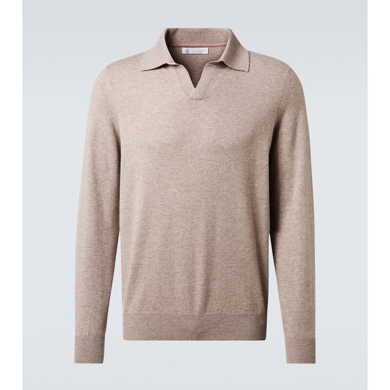 Brunello Cucinelli Cashmere polo sweater