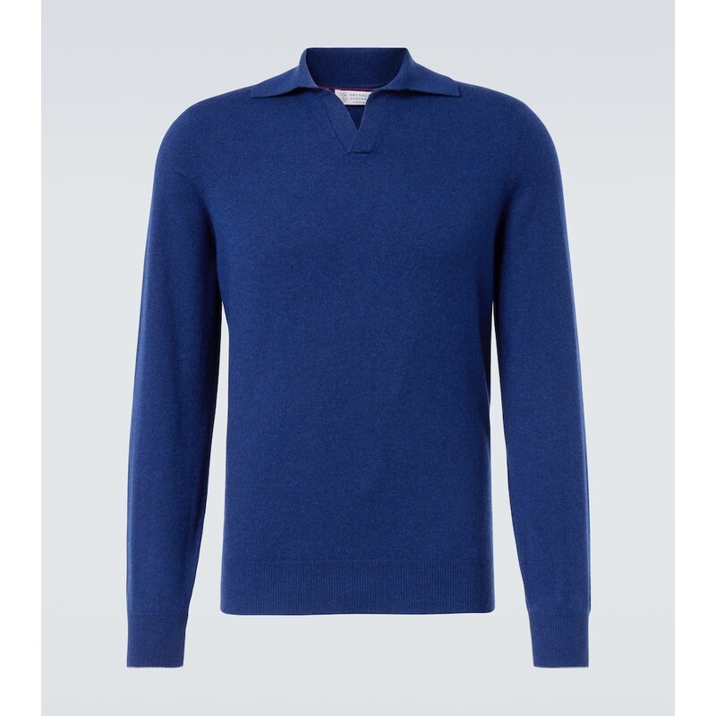 Brunello Cucinelli Cashmere polo sweater