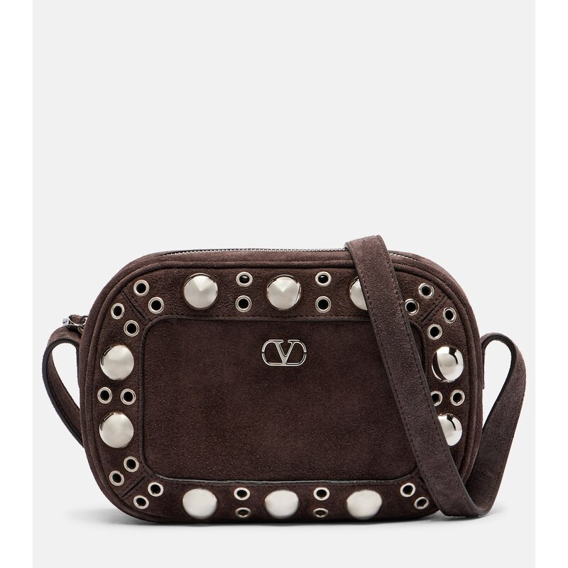 Valentino Garavani NellcÃ´te Small suede crossbody bag