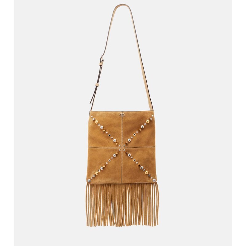 Valentino Garavani NellcÃ´te Medium suede shoulder bag