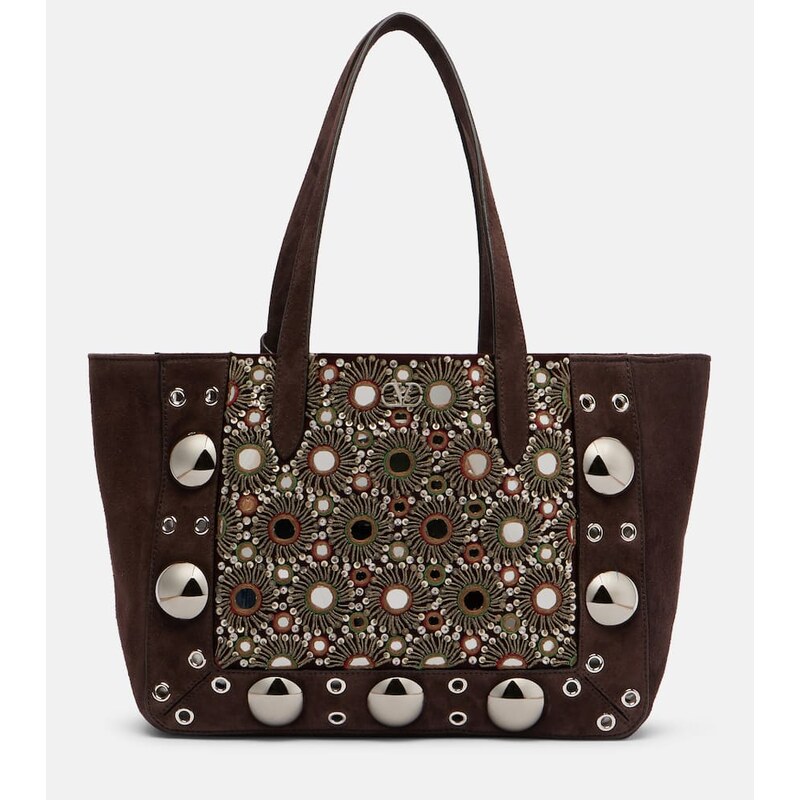 Valentino Garavani NellcÃ´te Medium suede tote bag