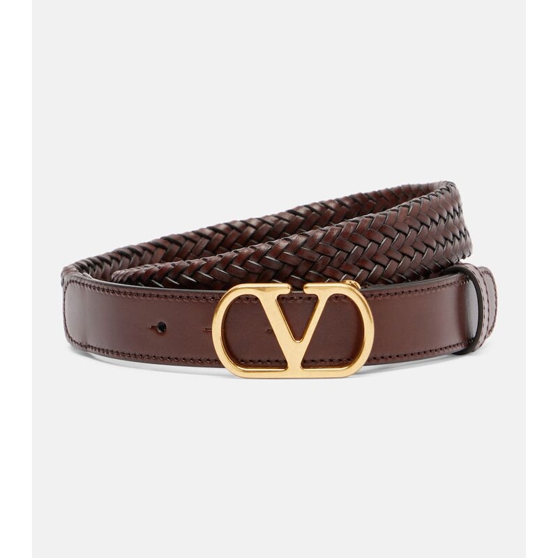 Valentino Garavani VLogo braided leather belt