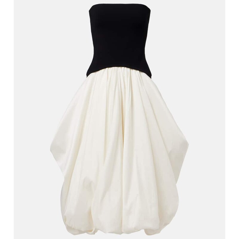 Simkhai Izzy strapless taffeta midi dress
