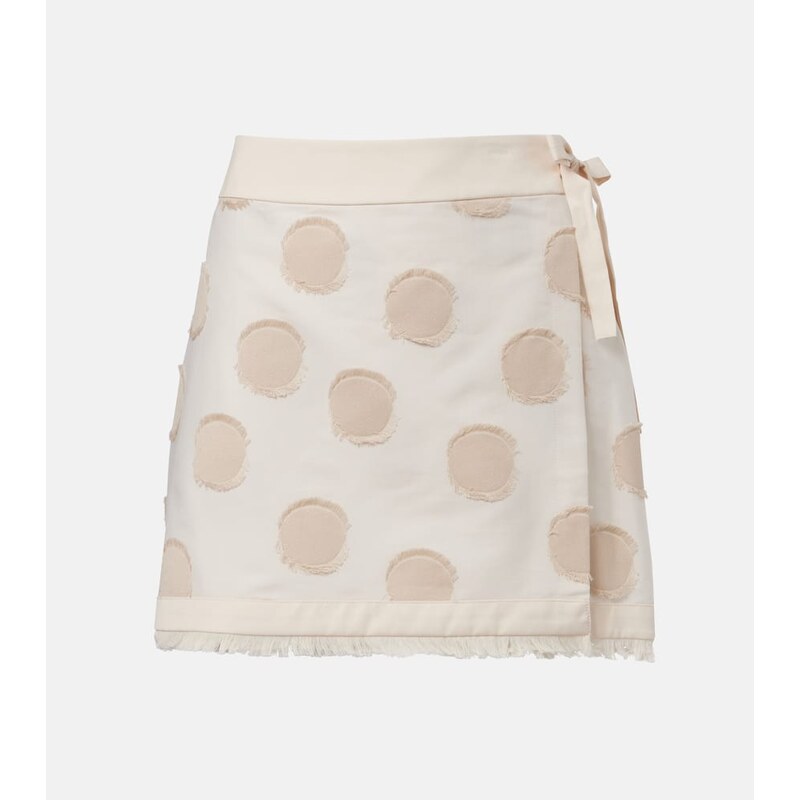 Simkhai Bethany polka-dot wrap skirt