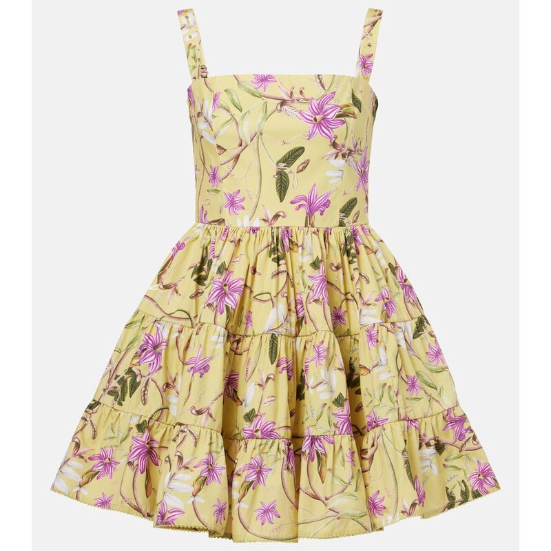 Agua by Agua Bendita Lima printed cotton minidress