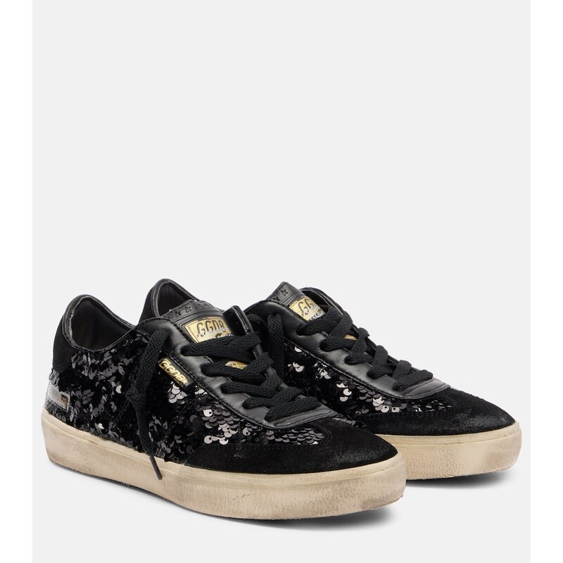 Golden Goose Soul Star sequined leather sneakers