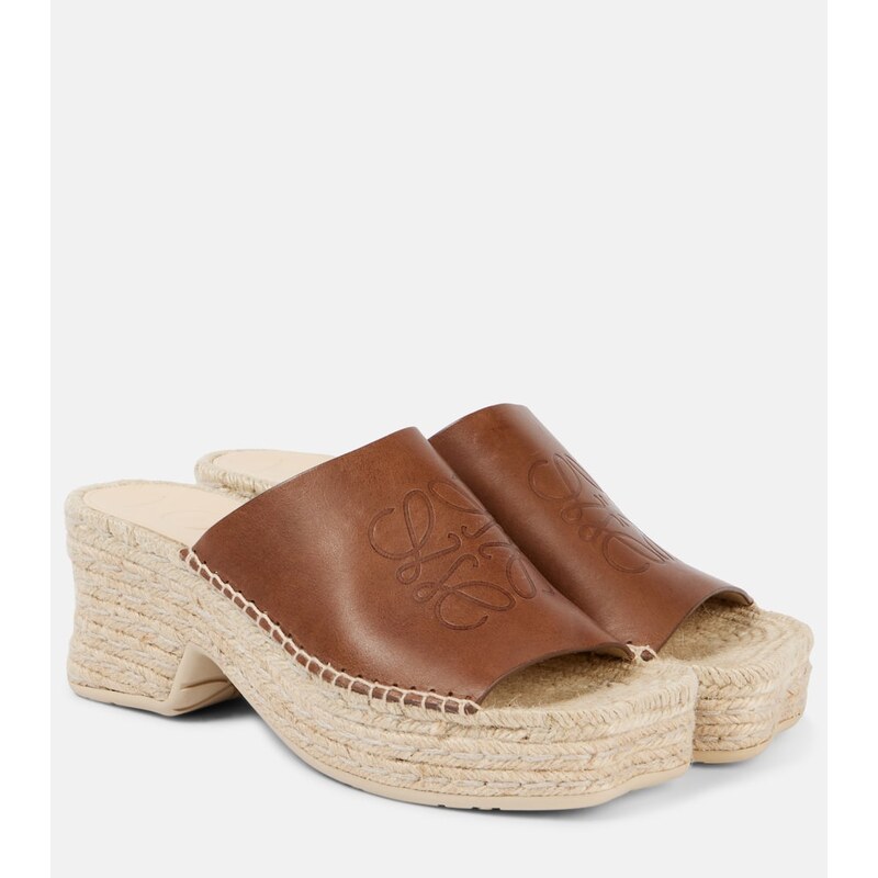 Loewe Paulas Ibiza Petal 80 espadrille mules