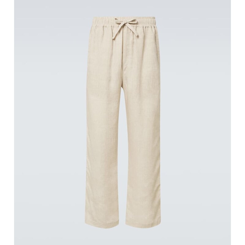 Saman Amel Linen wide-leg pants
