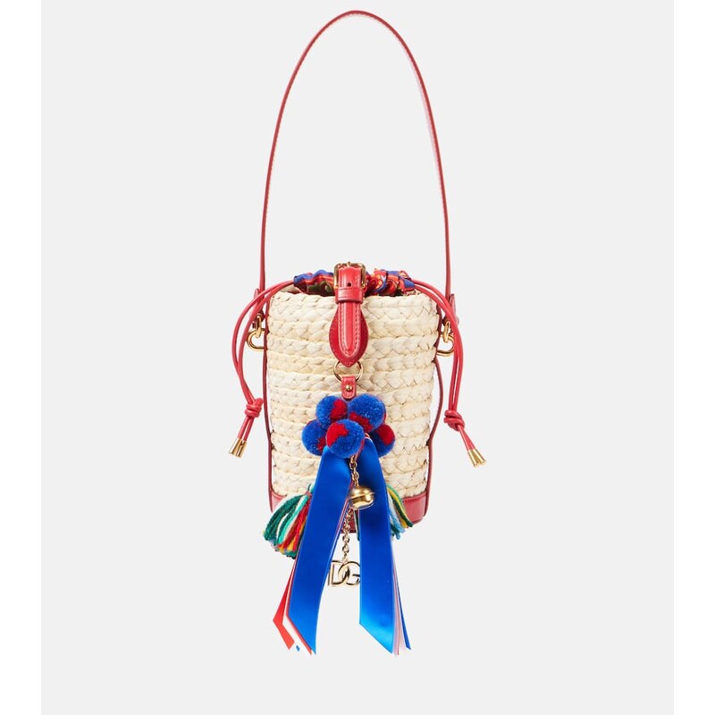 Dolce&Gabbana Taormina Carla Medium raffia bucket bag