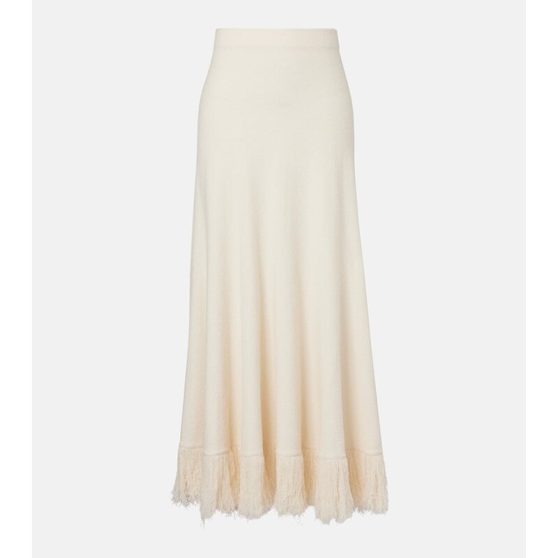 Bottega Veneta Knitted cotton-blend maxi skirt