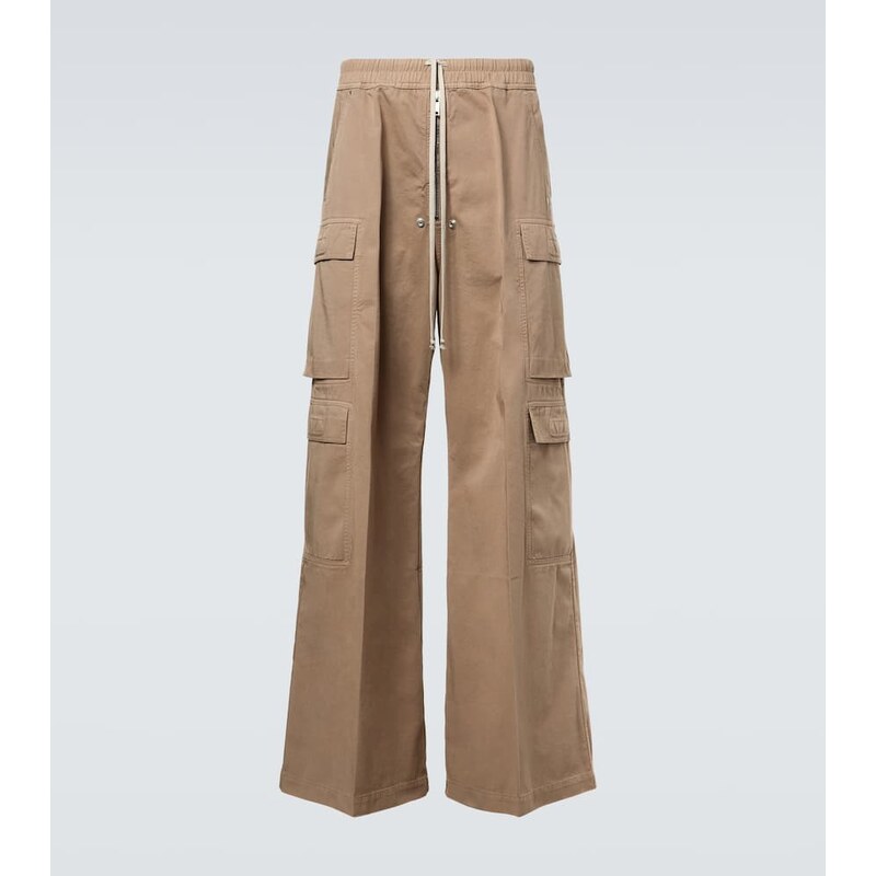 Rick Owens DRKSHDW cotton flannel cargo pants