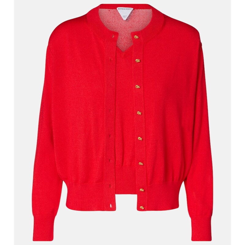 Bottega Veneta Knot sweater vest and cardigan set