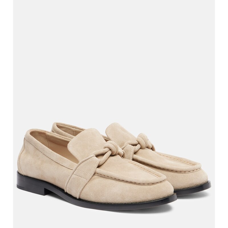 Bottega Veneta Astaire Knot suede loafers