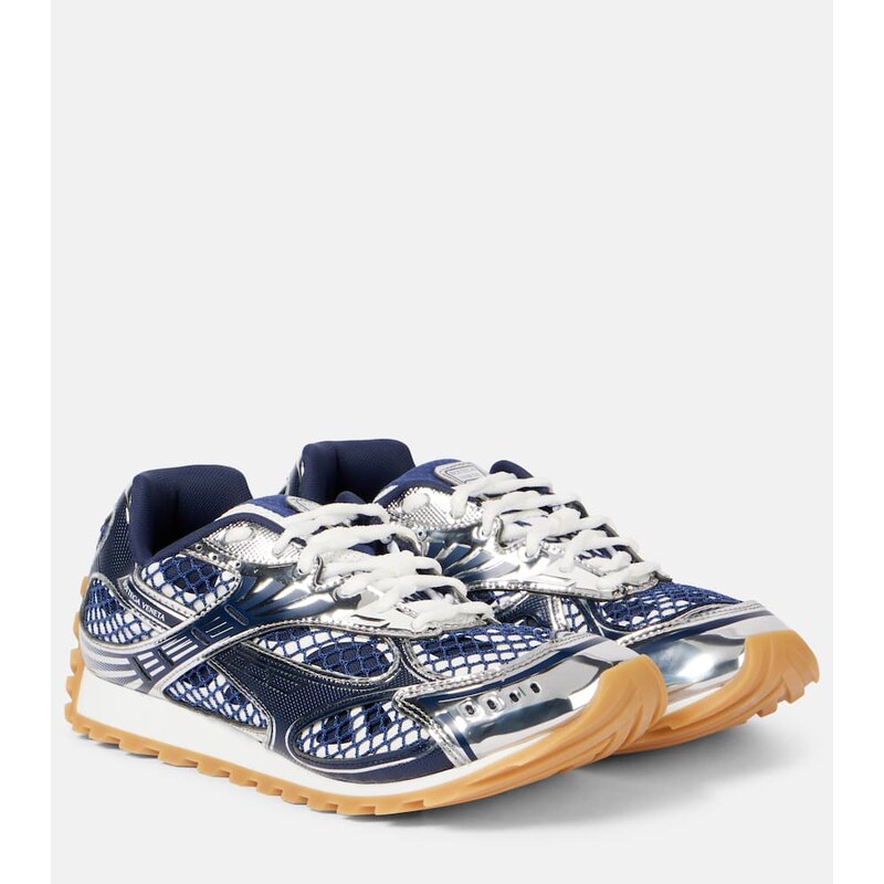 Bottega Veneta Orbit leather-trimmed sneakers