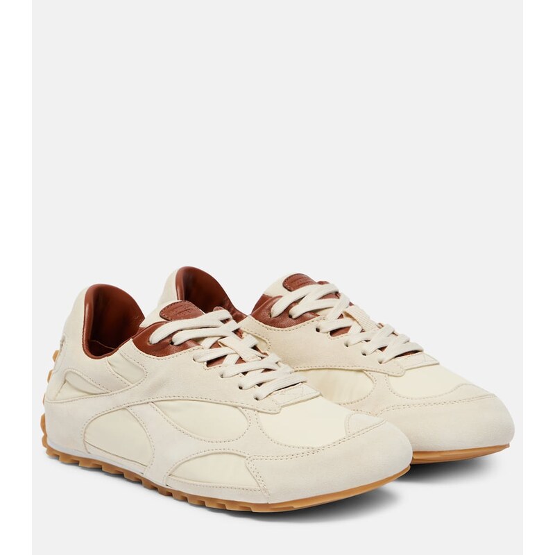 Bottega Veneta Orbit Flash suede-trimmed sneakers
