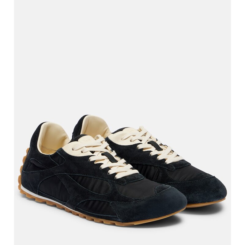 Bottega Veneta Orbit Flash suede-trimmed sneakers