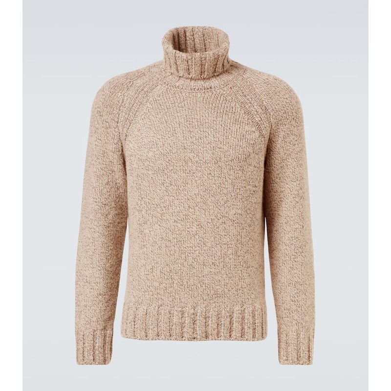 Zegna Cashmere and wool turtleneck sweater