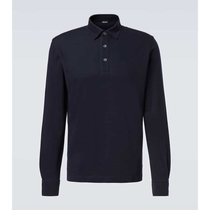 Zegna Cotton piquÃ polo sweater