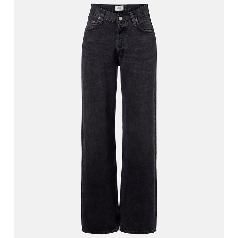 Agolde V-Waist Baggy high-rise wide-leg jeans