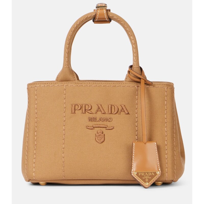Prada Prada JardiniÃ¨re Mini canvas tote bag