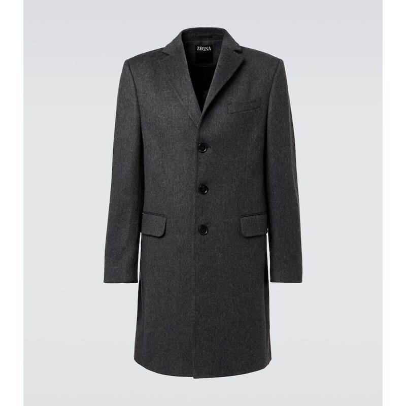 Zegna Wool and cashmere-blend coat