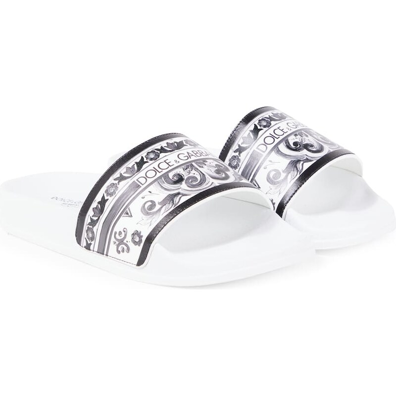 Dolce&Gabbana Kids Majolica slides