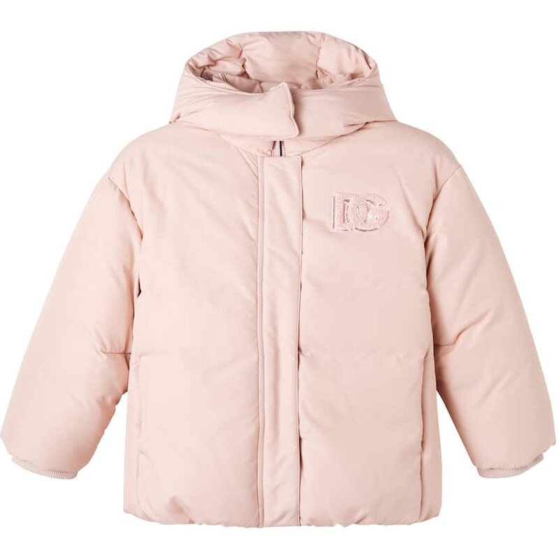 Dolce&Gabbana Kids DG sequined down jacket