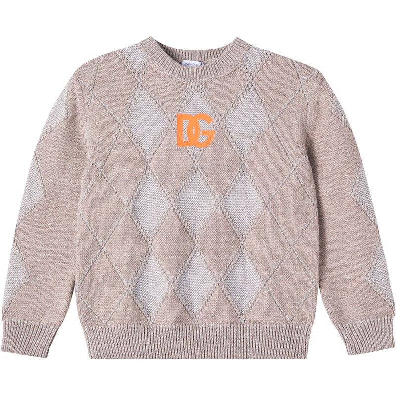 Dolce&Gabbana Kids DG Intarsia wool sweater